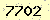 請輸入此驗證碼 : 7702