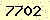 請輸入此驗證碼 : 7702