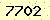 請輸入此驗證碼 : 7702