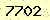 請輸入此驗證碼 : 7702
