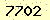 請輸入此驗證碼 : 7702
