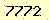 請輸入此驗證碼 : 7772
