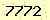 請輸入此驗證碼 : 7772