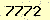 請輸入此驗證碼 : 7772