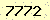 請輸入此驗證碼 : 7772