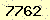 請輸入此驗證碼 : 7762