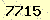 請輸入此驗證碼 : 7715