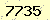 請輸入此驗證碼 : 7735