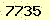 請輸入此驗證碼 : 7735