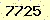 請輸入此驗證碼 : 7725