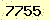 請輸入此驗證碼 : 7755