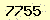 請輸入此驗證碼 : 7755