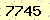 請輸入此驗證碼 : 7745