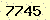 請輸入此驗證碼 : 7745