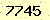 請輸入此驗證碼 : 7745