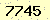請輸入此驗證碼 : 7745