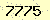 請輸入此驗證碼 : 7775
