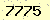 請輸入此驗證碼 : 7775