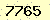 請輸入此驗證碼 : 7765