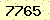 請輸入此驗證碼 : 7765