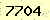 請輸入此驗證碼 : 7704