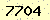 請輸入此驗證碼 : 7704