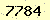 請輸入此驗證碼 : 7784