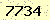 請輸入此驗證碼 : 7734