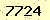 請輸入此驗證碼 : 7724