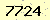 請輸入此驗證碼 : 7724