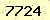 請輸入此驗證碼 : 7724