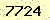 請輸入此驗證碼 : 7724