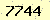 請輸入此驗證碼 : 7744