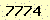 請輸入此驗證碼 : 7774