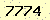 請輸入此驗證碼 : 7774