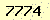 請輸入此驗證碼 : 7774