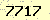 請輸入此驗證碼 : 7717