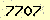 請輸入此驗證碼 : 7707