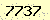 請輸入此驗證碼 : 7737