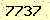 請輸入此驗證碼 : 7737