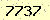 請輸入此驗證碼 : 7737
