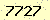 請輸入此驗證碼 : 7727