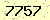 請輸入此驗證碼 : 7757