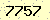 請輸入此驗證碼 : 7757
