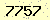 請輸入此驗證碼 : 7757