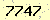 請輸入此驗證碼 : 7747