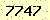 請輸入此驗證碼 : 7747