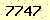 請輸入此驗證碼 : 7747