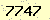 請輸入此驗證碼 : 7747