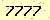 請輸入此驗證碼 : 7777